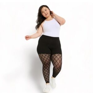 Torrid Black Fishnet Leggings